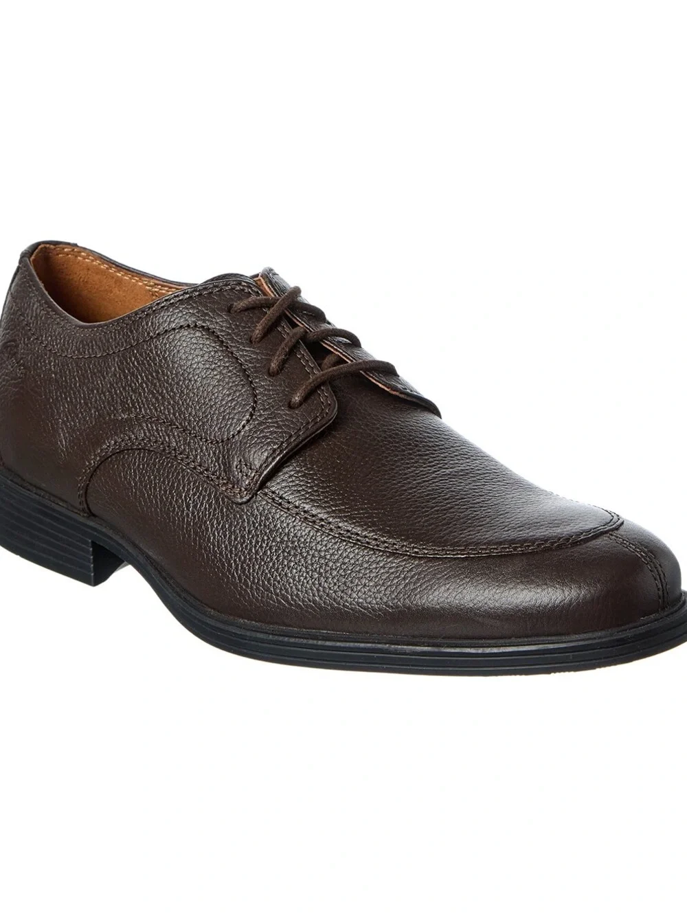 CLARKS Whiddon Apron Leather Datk Brown Oxford Size 13